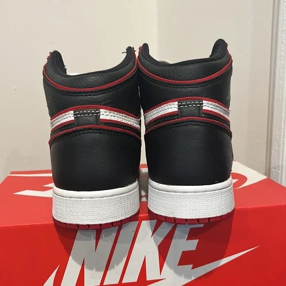 Red Black and White Air Jordan 1s - Picture 3 of 4